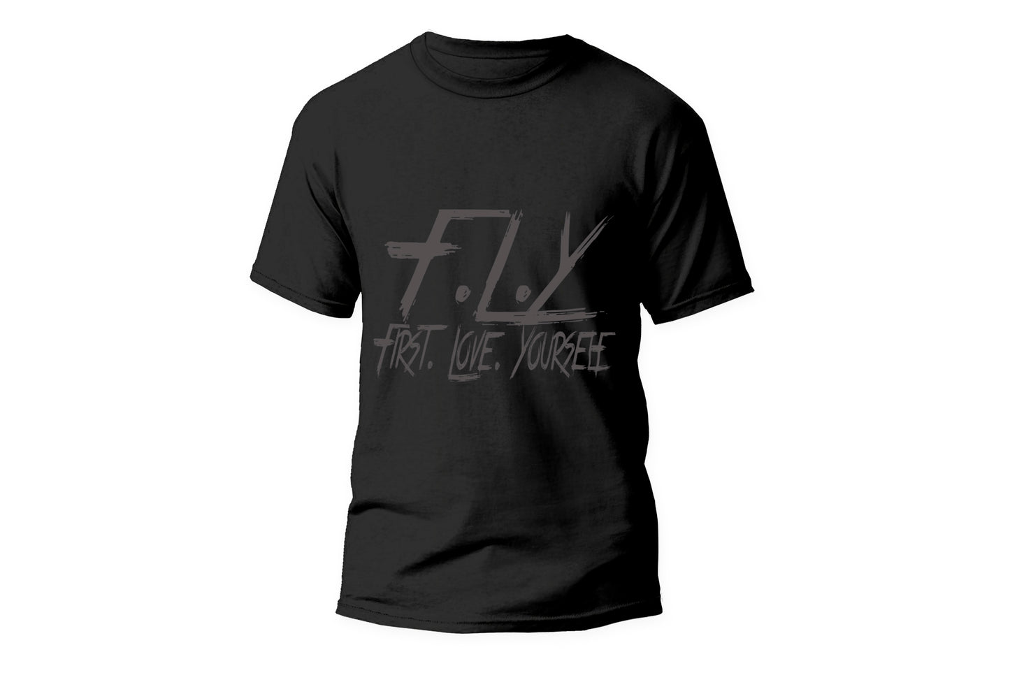 First Love Yourself BLK on BLK Tee - RLTUniverse